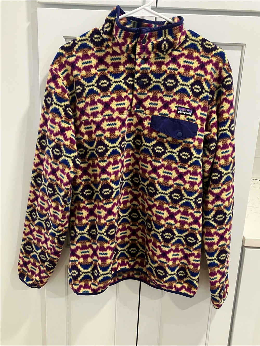 Patagonia Women's Synchilla Snap-T Fleece Pullover Aberdeen Butterfly Aztec